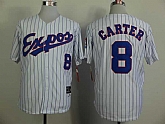 Montreal Expos #8 Carter Blue Pinstripe 1982 Mitchell And Ness Throwback White Stitched MLB Jersey Sanguo,baseball caps,new era cap wholesale,wholesale hats